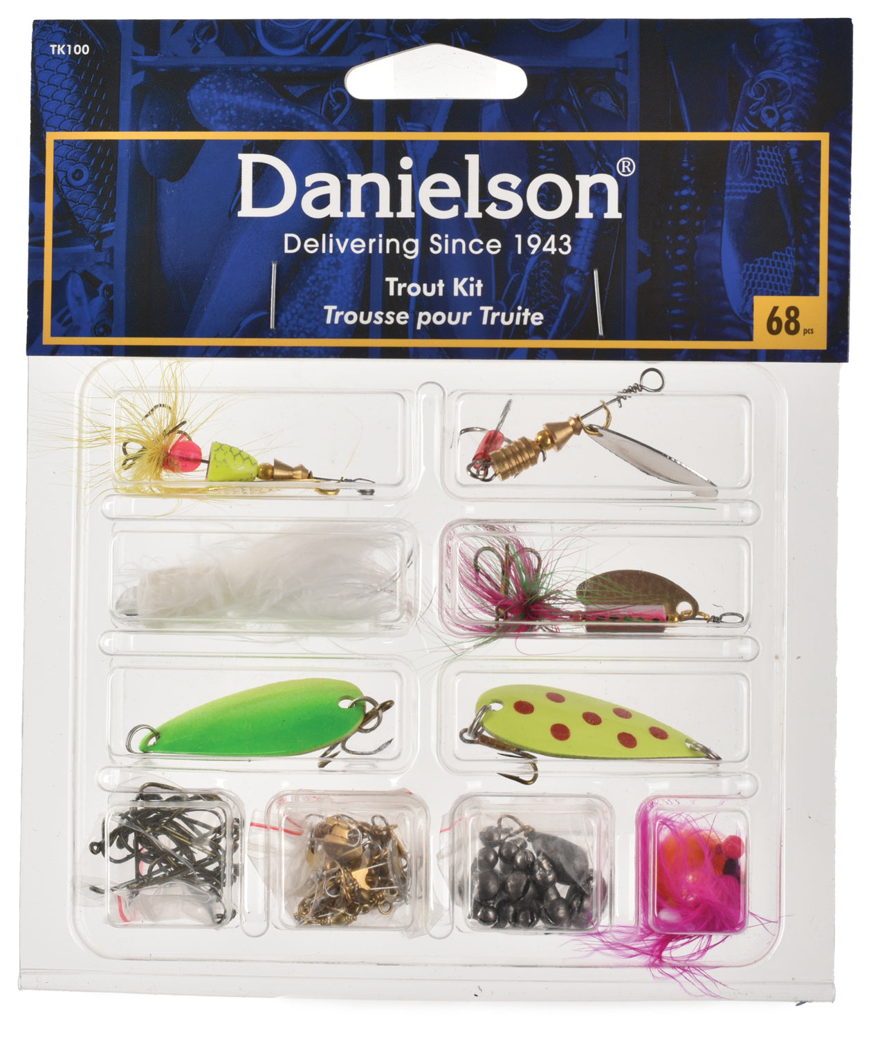 DANIELSON Trout Kit - Perfect for Freshwater Fishing Adventures