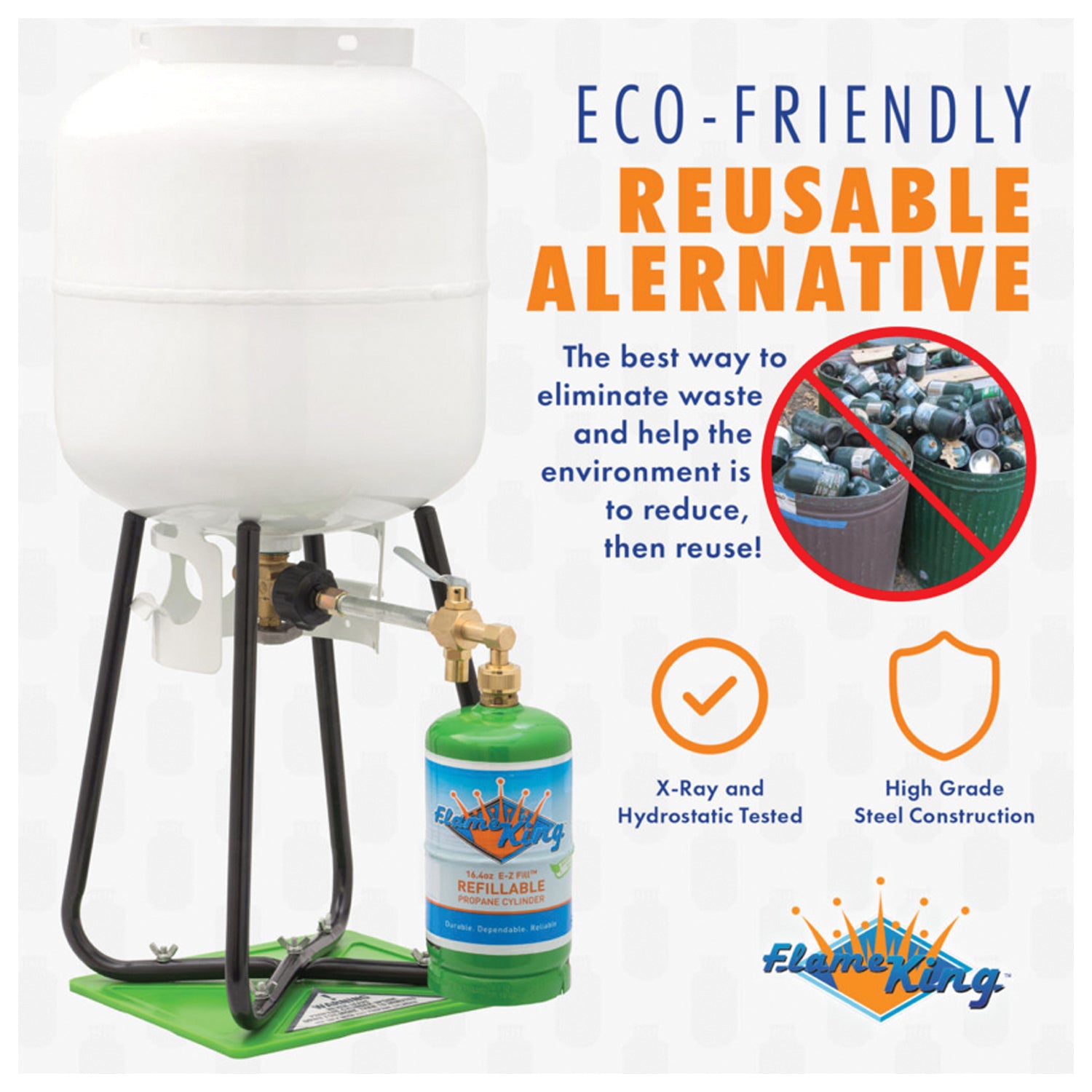FLAME KING Refill Propane Kit - Convenient Propane Refilling Solution