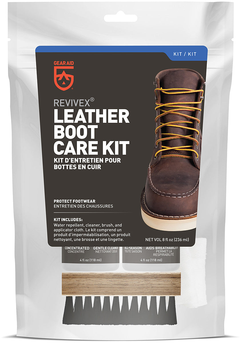 GEAR AID ReviveX Leather Gel Boot Kit for Waterproofing and Conditioning