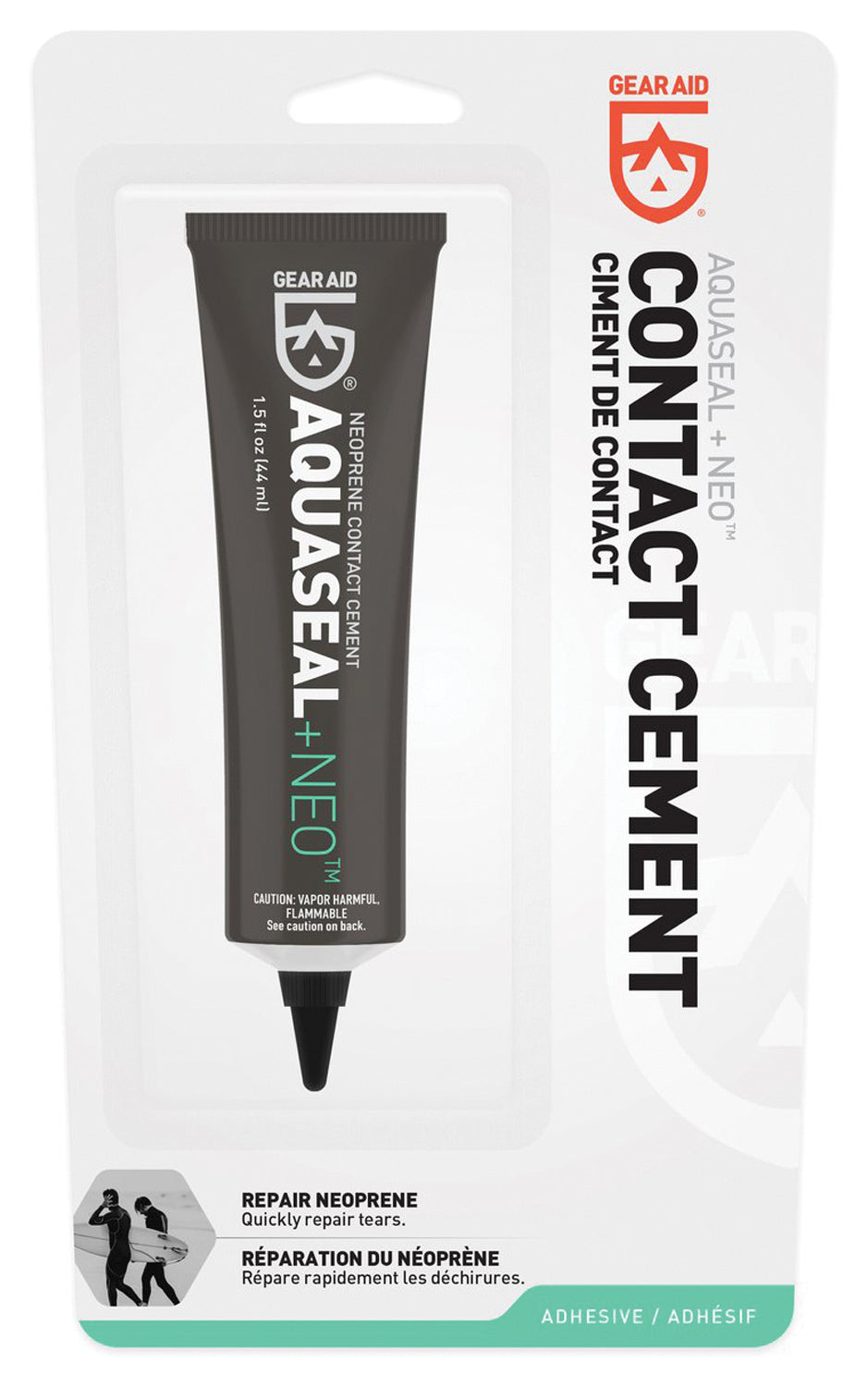 GEAR AID Aquaseal+Neo Contact Cement 1.5 oz – Waterproof Repair Adhesive