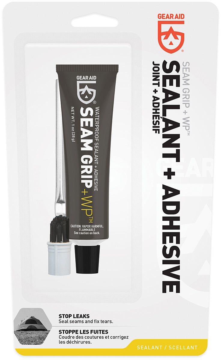 GEAR AID Seam Grip 1 oz with Brush Tip for Waterproof Repairs