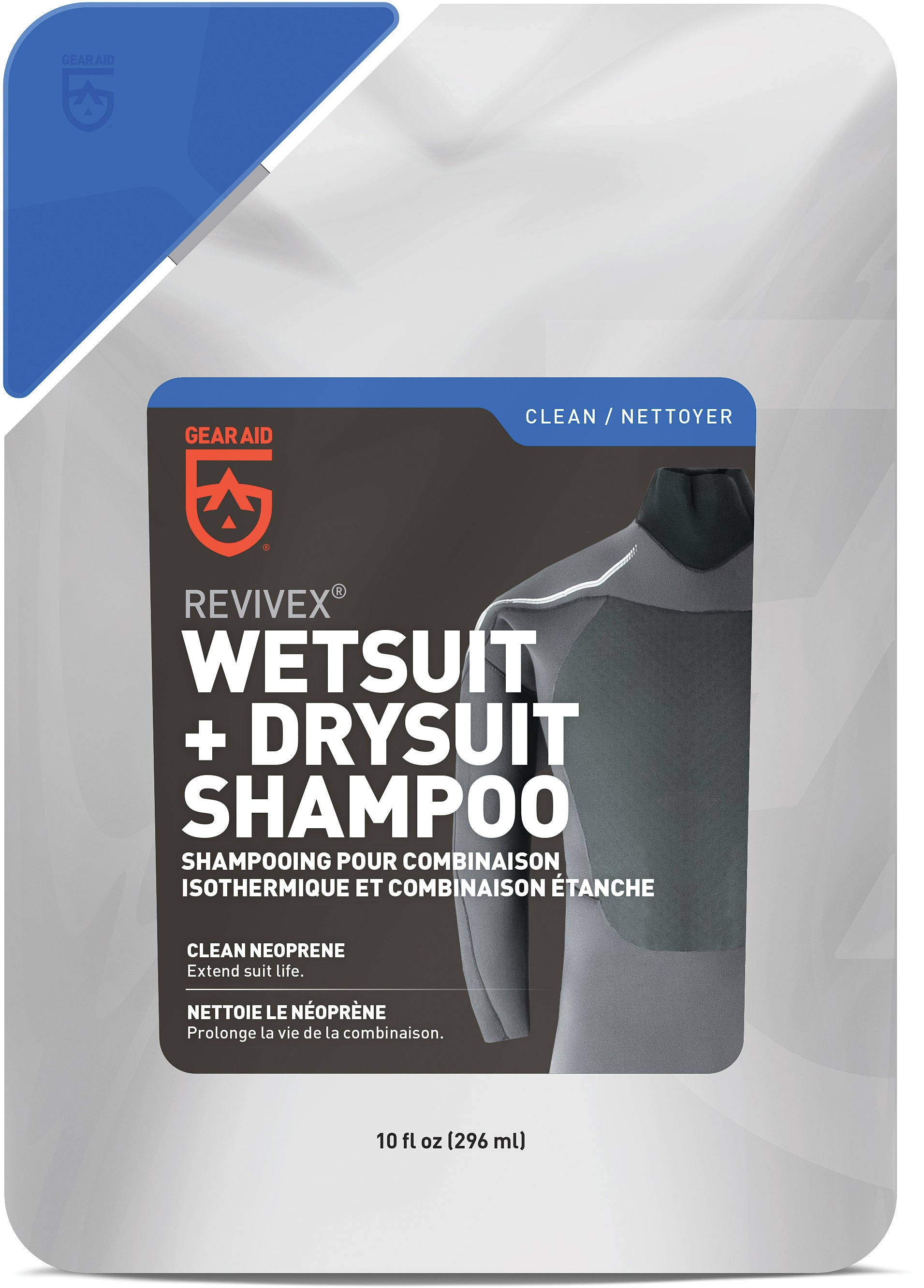 GEAR AID ReviveX Wet & Dry Suit Sham PO O - Waterproof and Durable Cleaning Solution