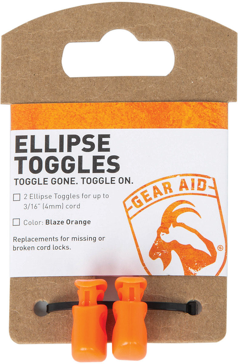 GEAR AID Ellipse Toggle Kit Blaze Orange for Outdoor Gear and Equipment