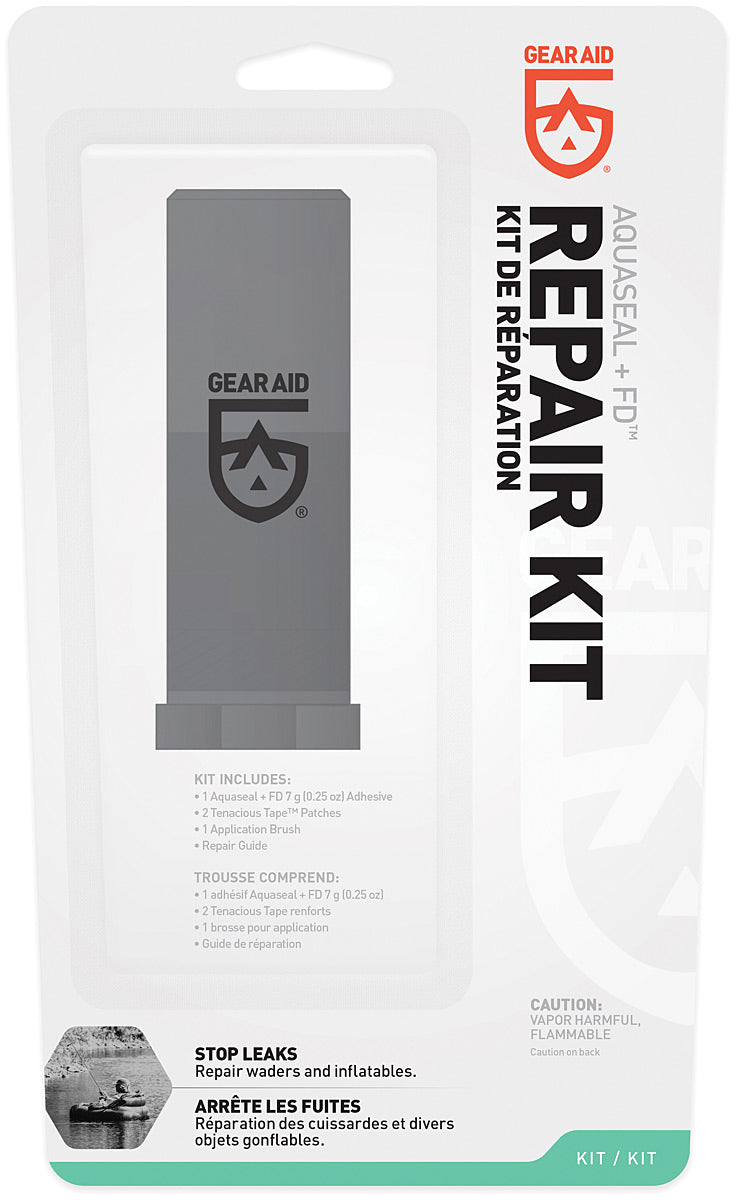 GEAR AID Aquaseal 1/4 oz Repair Kit with Patch for Waterproof Repairs
