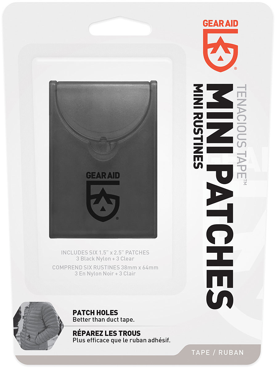 GEAR AID Tape Mini Patch Kit Black and Clear for Convenient Repairs