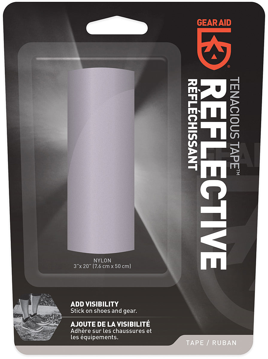GEAR AID Reflective Tape 3" x 20" Silver for Enhanced Visibility