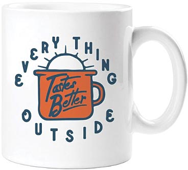 Gibbs Smith Everything Tastes Better Mug - 16 oz Coffee Cup with Inspirational Design