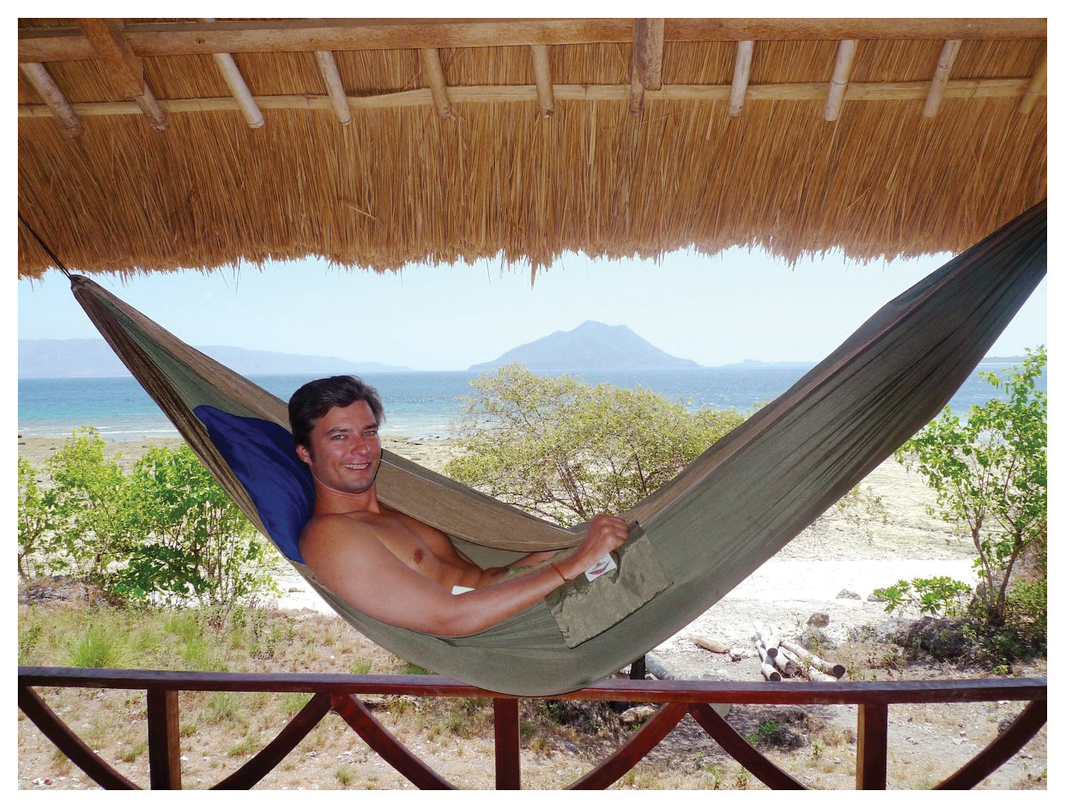 Hammock Bliss Double Tan/Green