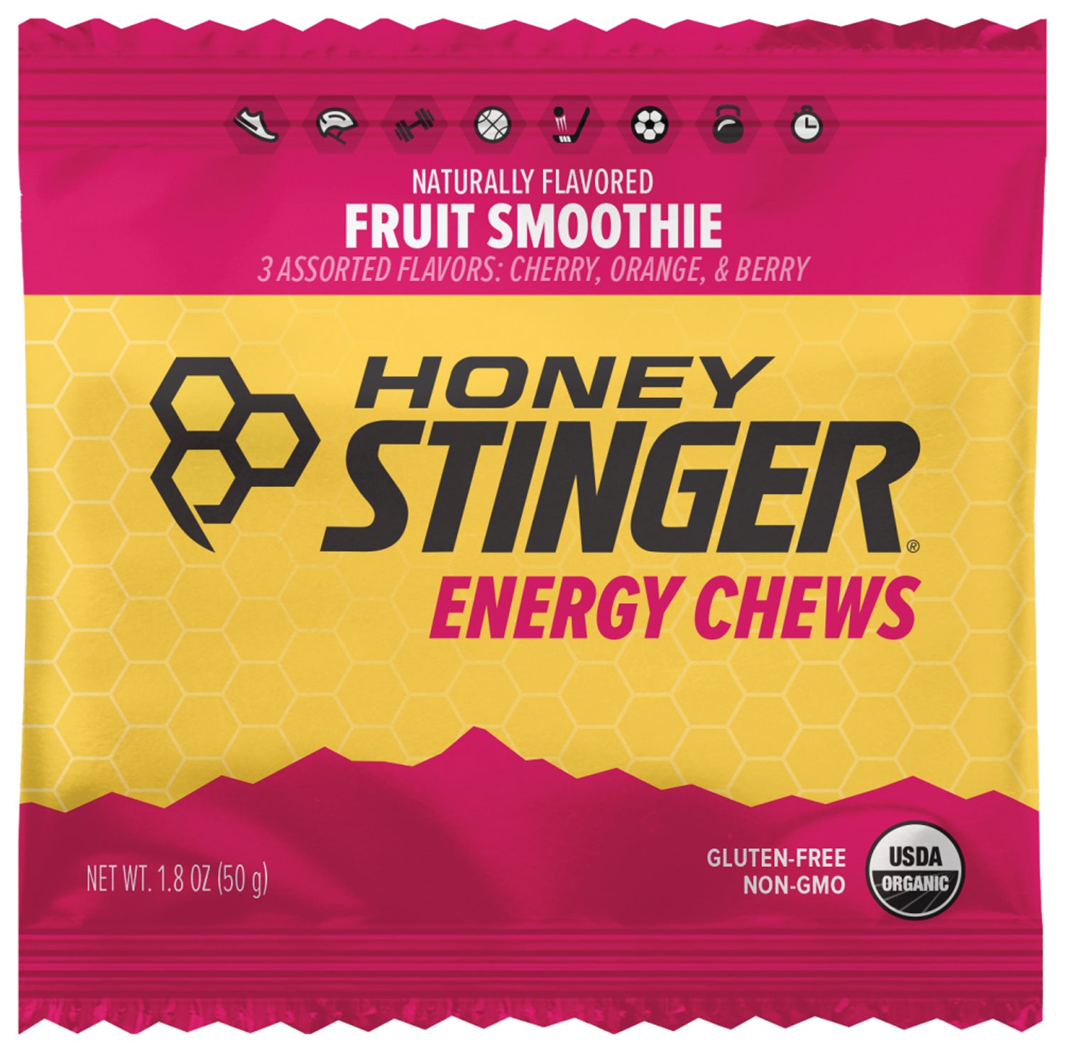 Honey Stinger Energy Chews Fruit Smoothie - Performance Fuel for Active Lifestyles