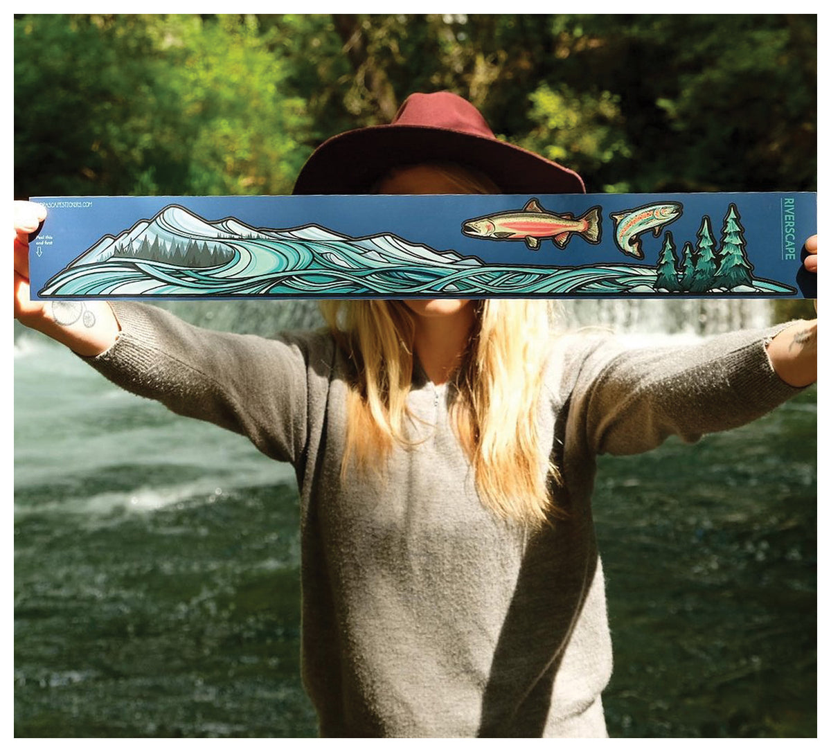 Riverscape Infinity Sticker