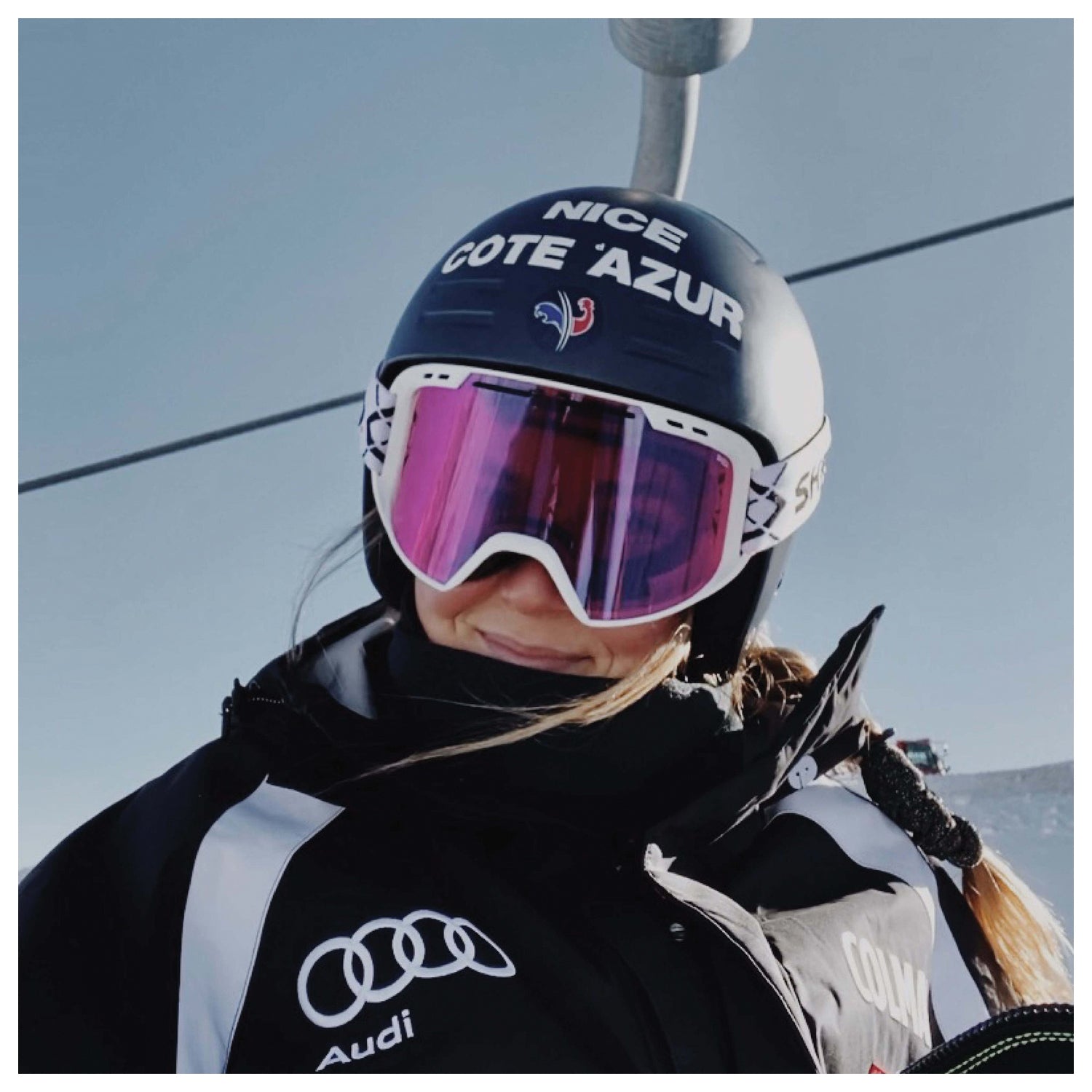 SHRED OPTICS Amazify Black and Pink Cable Blast Sunglasses