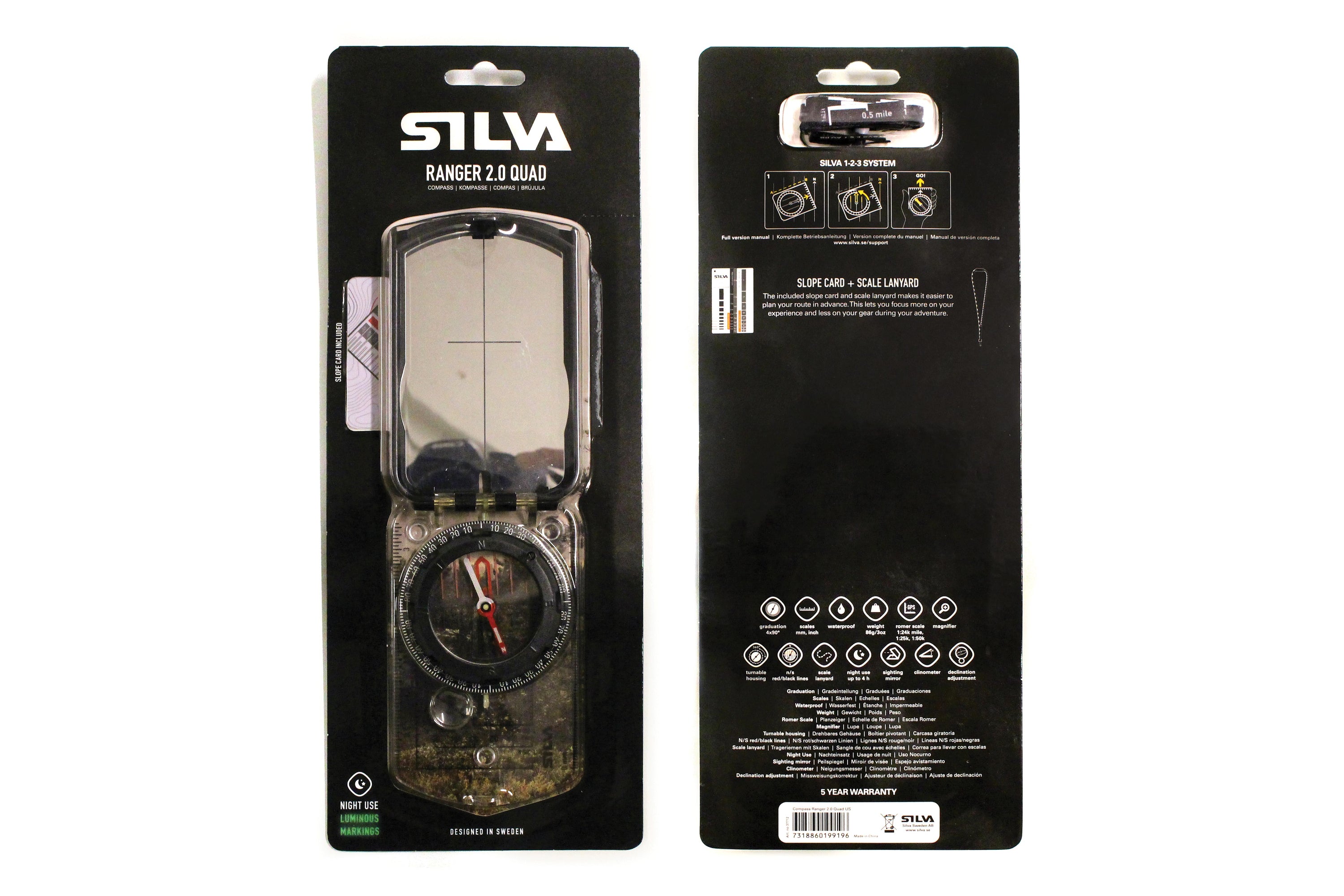 SILVA Ranger 2.0 Quad Compass - Black
