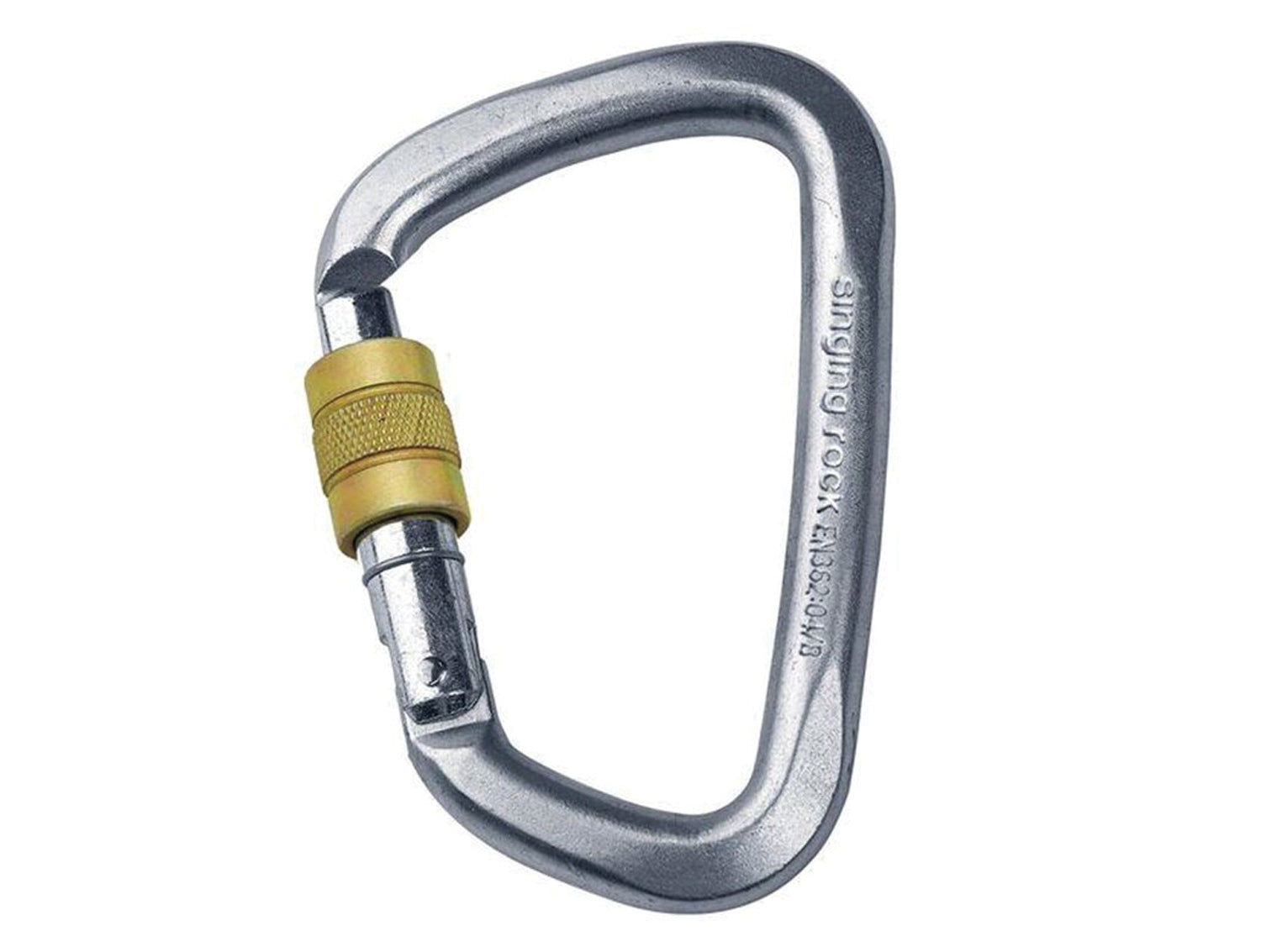 SINGING ROCK Steel D Carabiner SG - Durable Climbing Gear