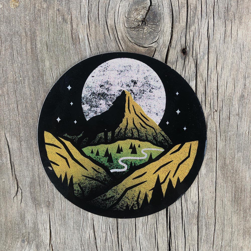Mountain And Moon