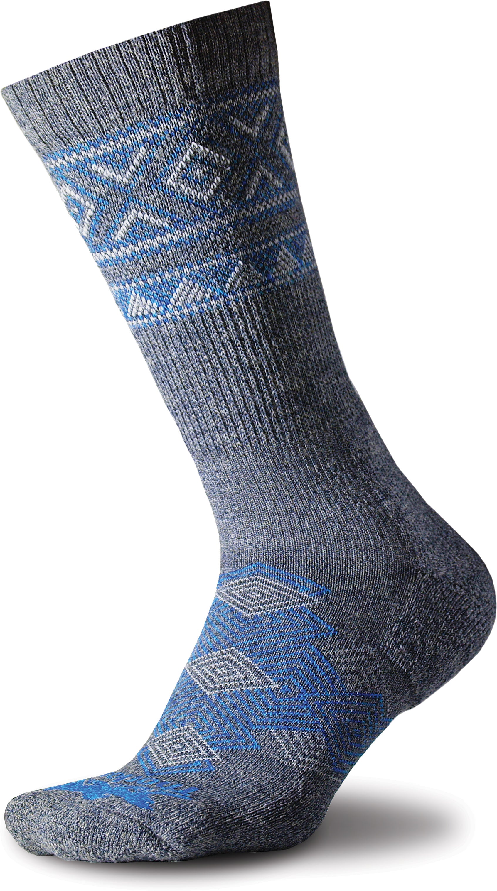 THORLO Outdoor Travel Lightweight Crew Socks - Blue, Size X Small