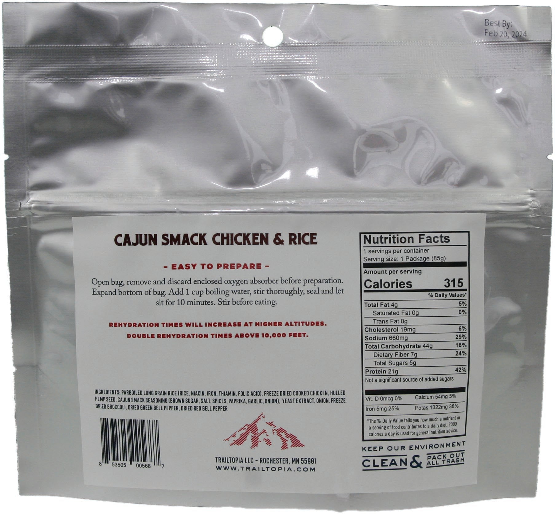 Cajun Chkn/Rice Gf Single Srv