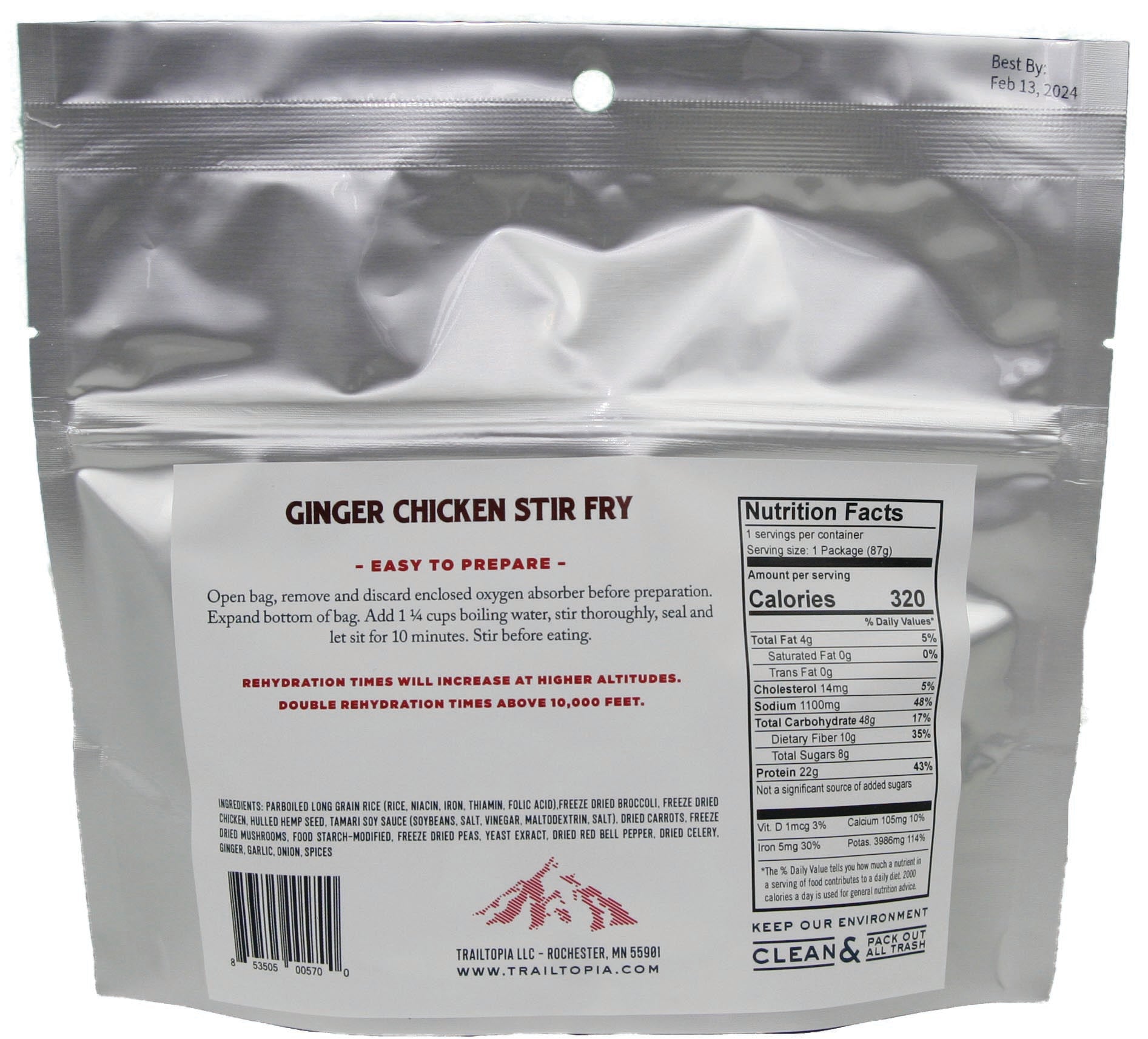 Ginger Chicken Gf Single Srv