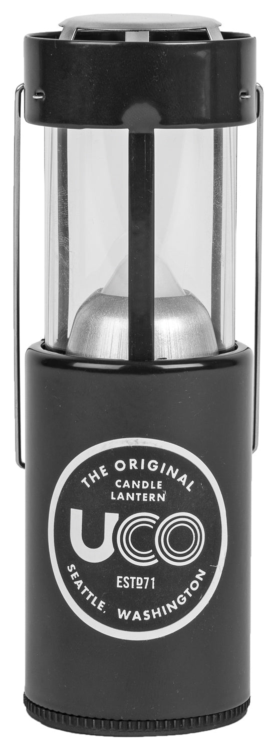 UCO Original Candle Lantern Grey - Classic Outdoor Candle Lantern with Protective Glass