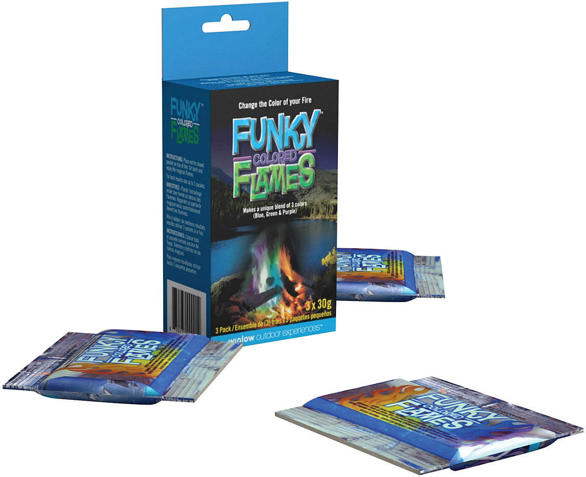 Funky Colored Flames 3 Pk