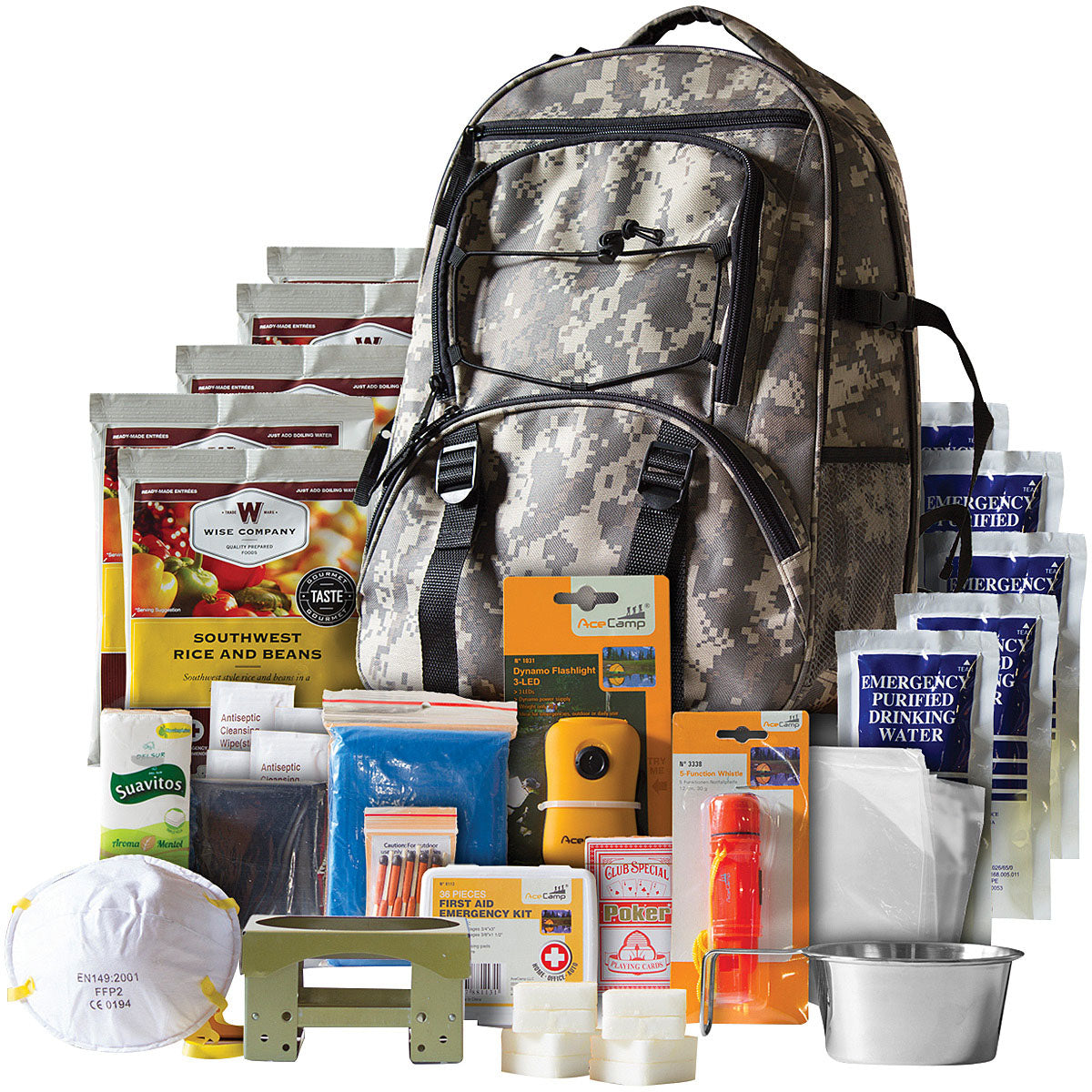 5 Day Survival Backpack Camo