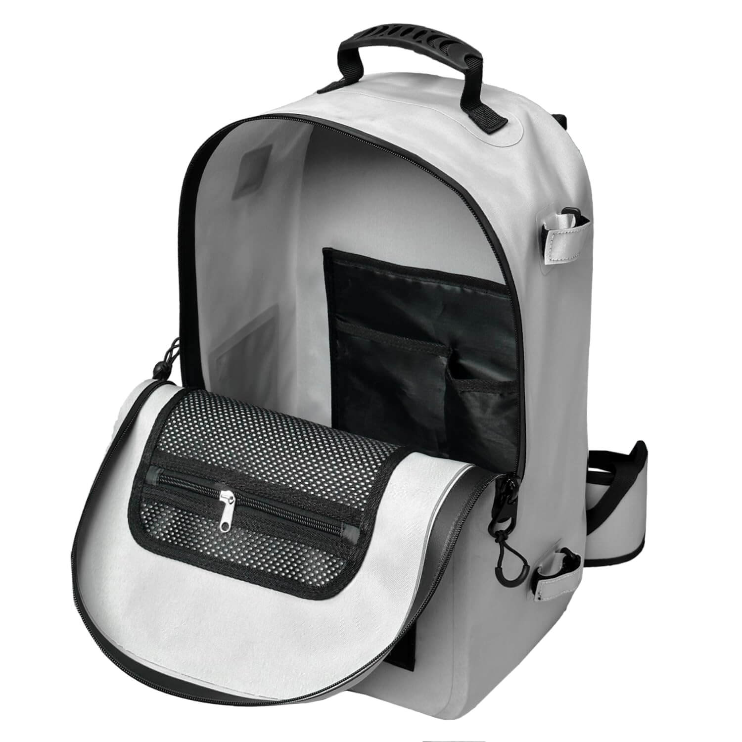 27QT Waterproof Fishing Backpack with Rod Holder