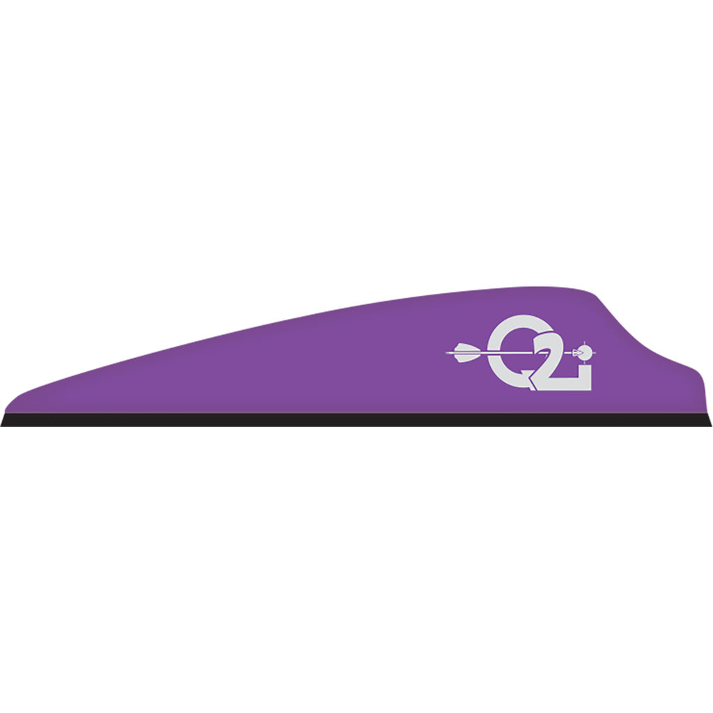 Q2i Fusion X-II Vanes Violet 3 in. - 100 Pack