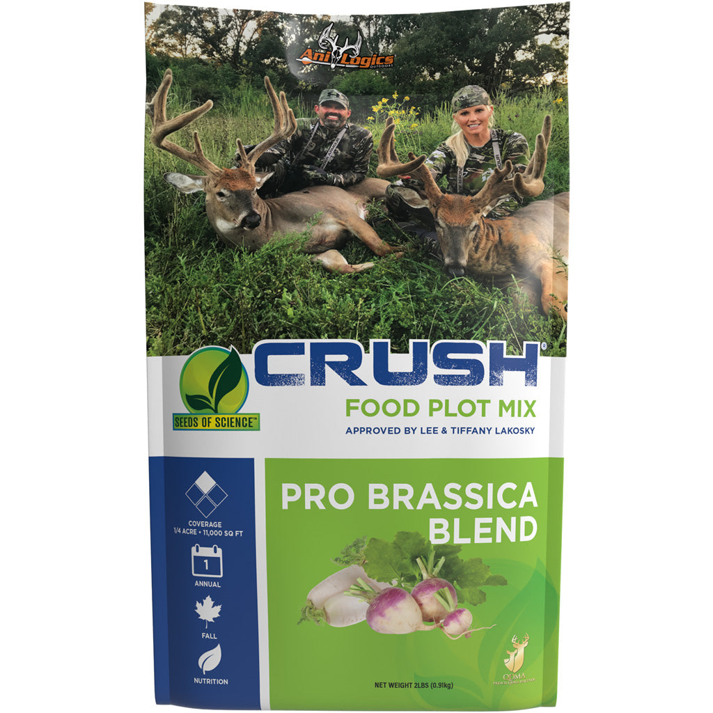AniLogics CRUSH Pro Brassica Blend Food Plot Seed - 2 lbs