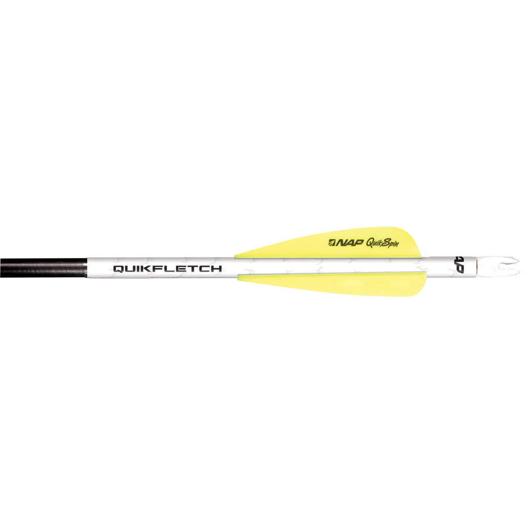 New Archery Products NAP Quikfletch QuickSpin 4 Fletch Rap - White and Yellow