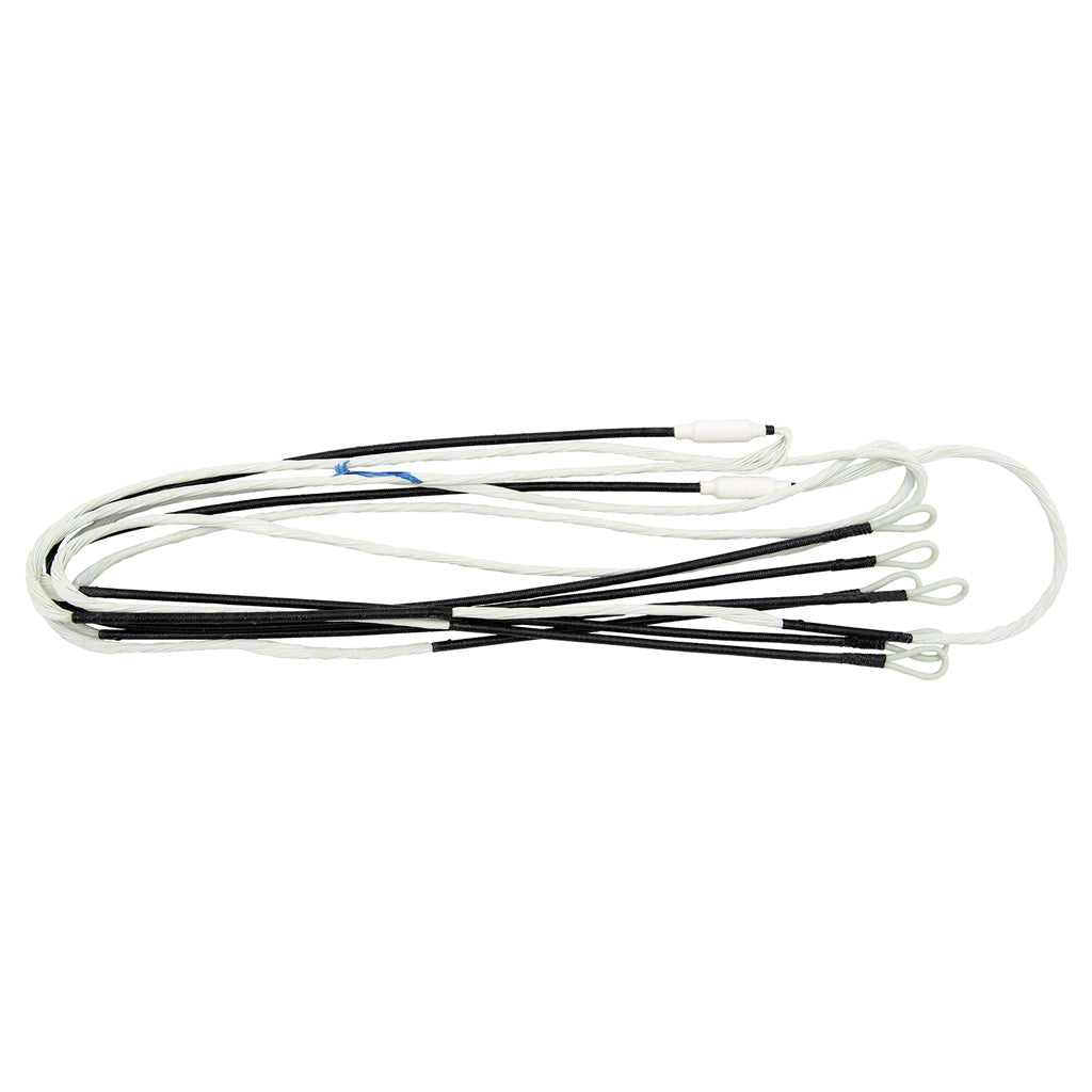 GAS Ghost XV String and Cable Set White w/ Black Serving Hoyt Invicta 40 SVX