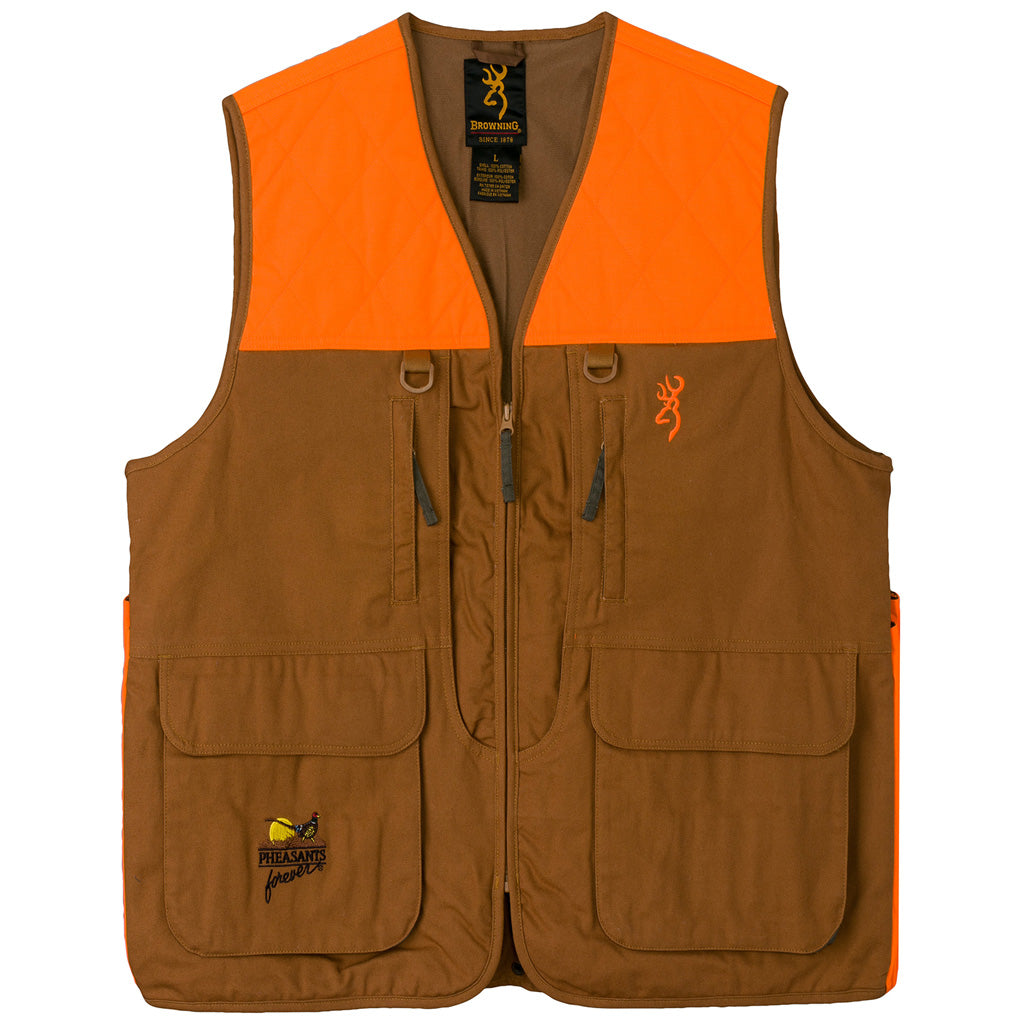 Browning Pheasant Forever Vest No embroidery Med