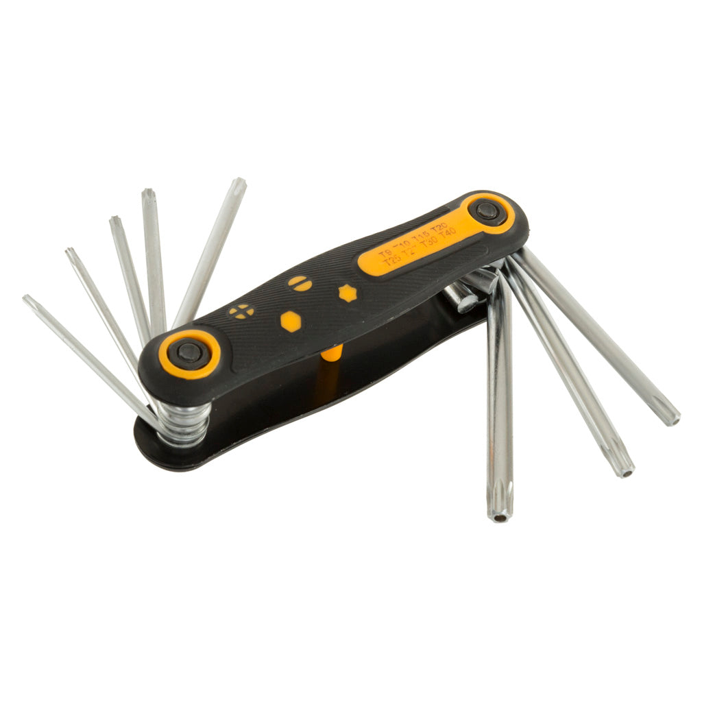 October Mountain Pro Shop Torx Bit Wrench T9-T40 - 8 Piece Folding Set