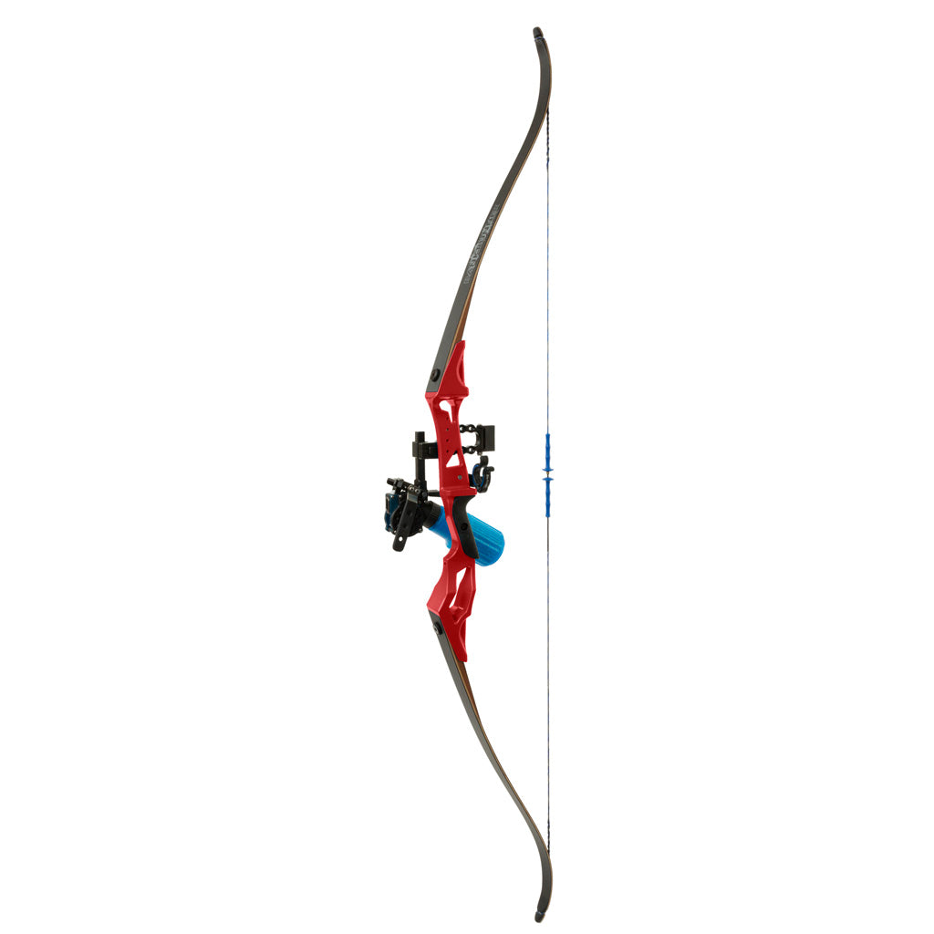 Fin Finder Bank Runner Bowfishing Recurve Package with Winch Pro Bowfishing Reel Red 35 lbs. RH