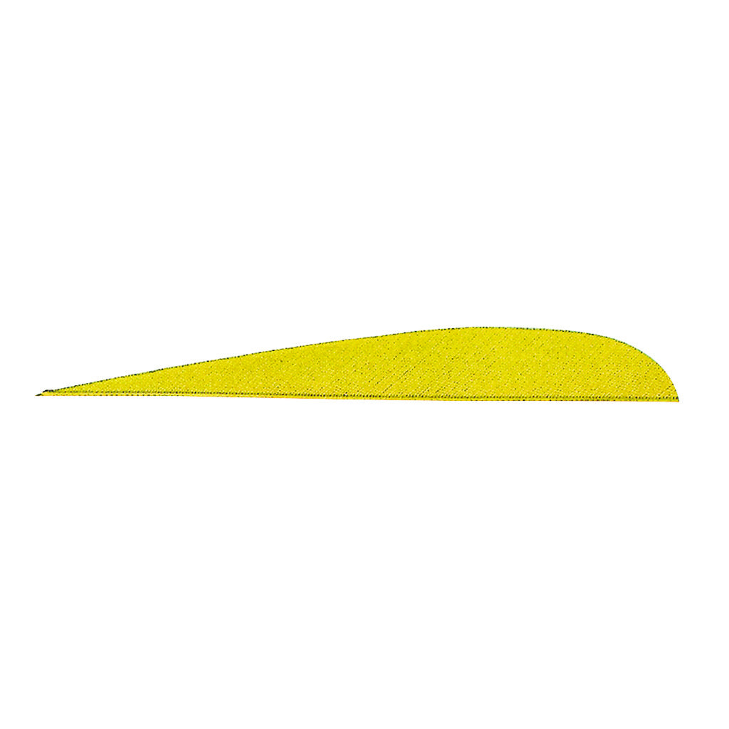 Gateway Parabolic Feathers Neon Yellow 5 in. RW - Pack of 100
