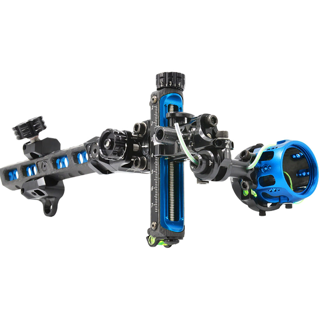 SureLoc Carbonic Sight Blue RH - Precision Archery Sight with Carbon Fiber Components