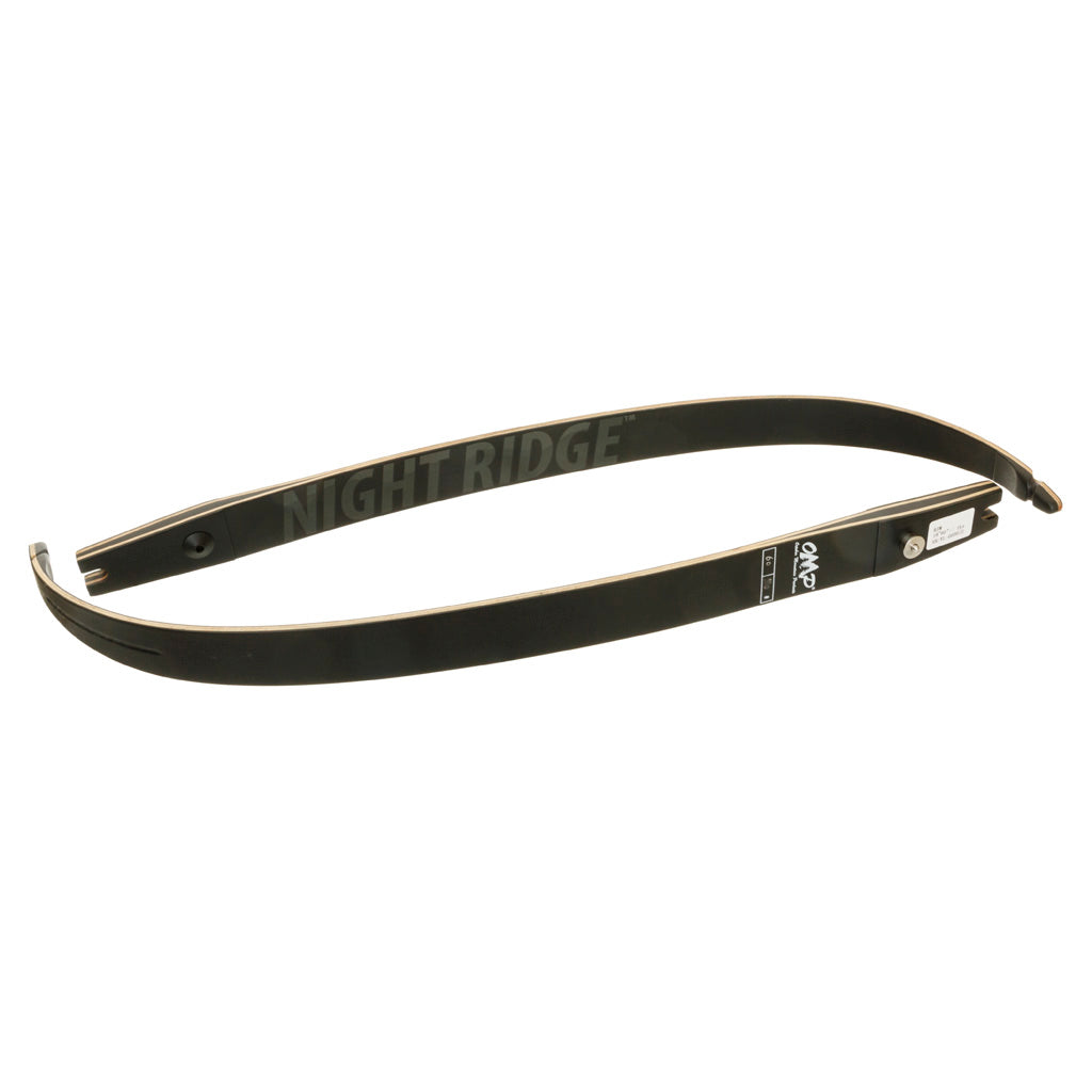 October Mountain Night Ridge ILF Recurve Limbs 60 in. 50 lbs. - Premium Performance