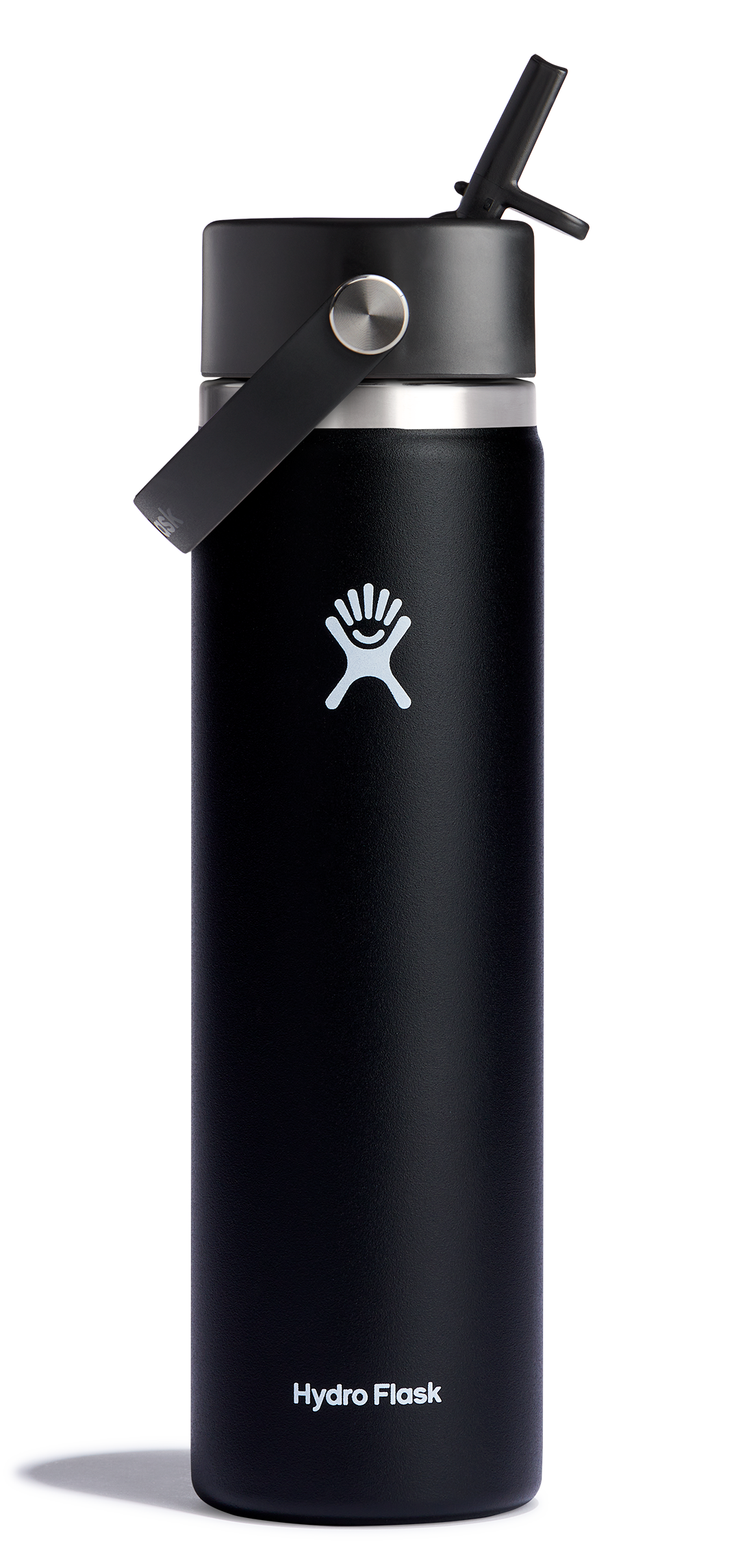 Wide Mouth Insulated Water Bottle w/ Flex Straw Cap