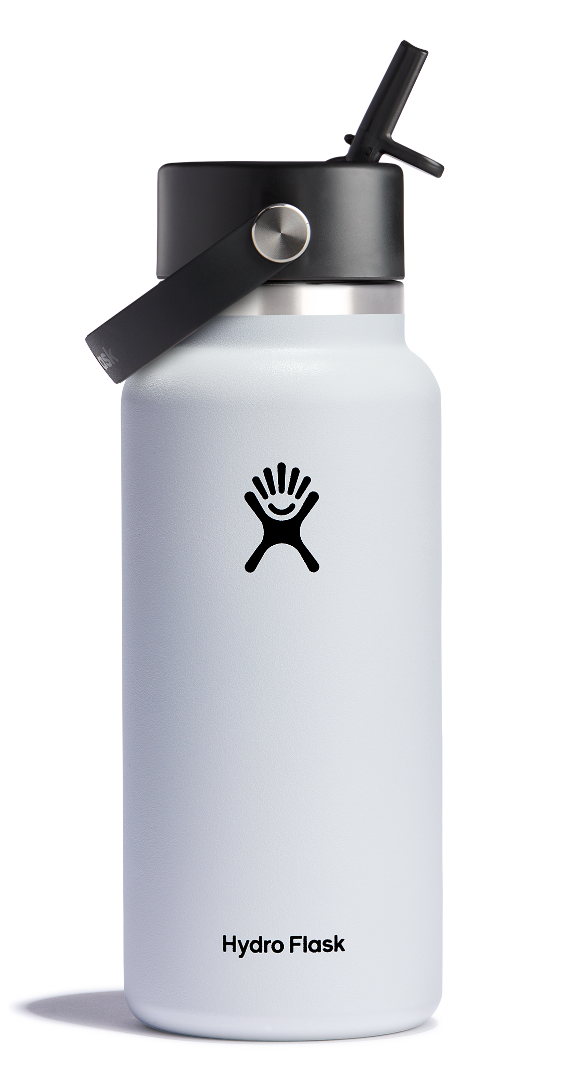 Wide Mouth Insulated Water Bottle w/ Flex Straw Cap