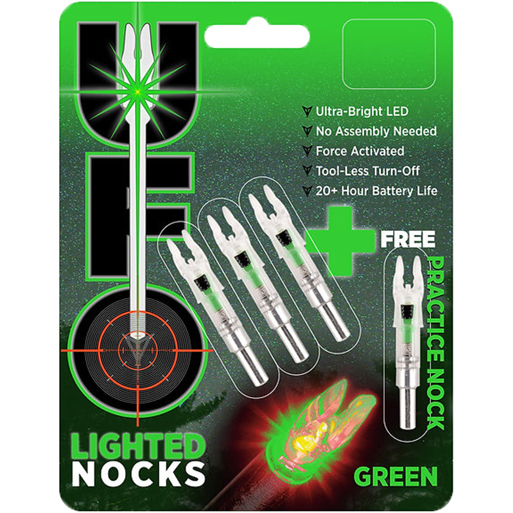 30-06 UFO Lighted Nock Green .166 3+1 Bonus Pack