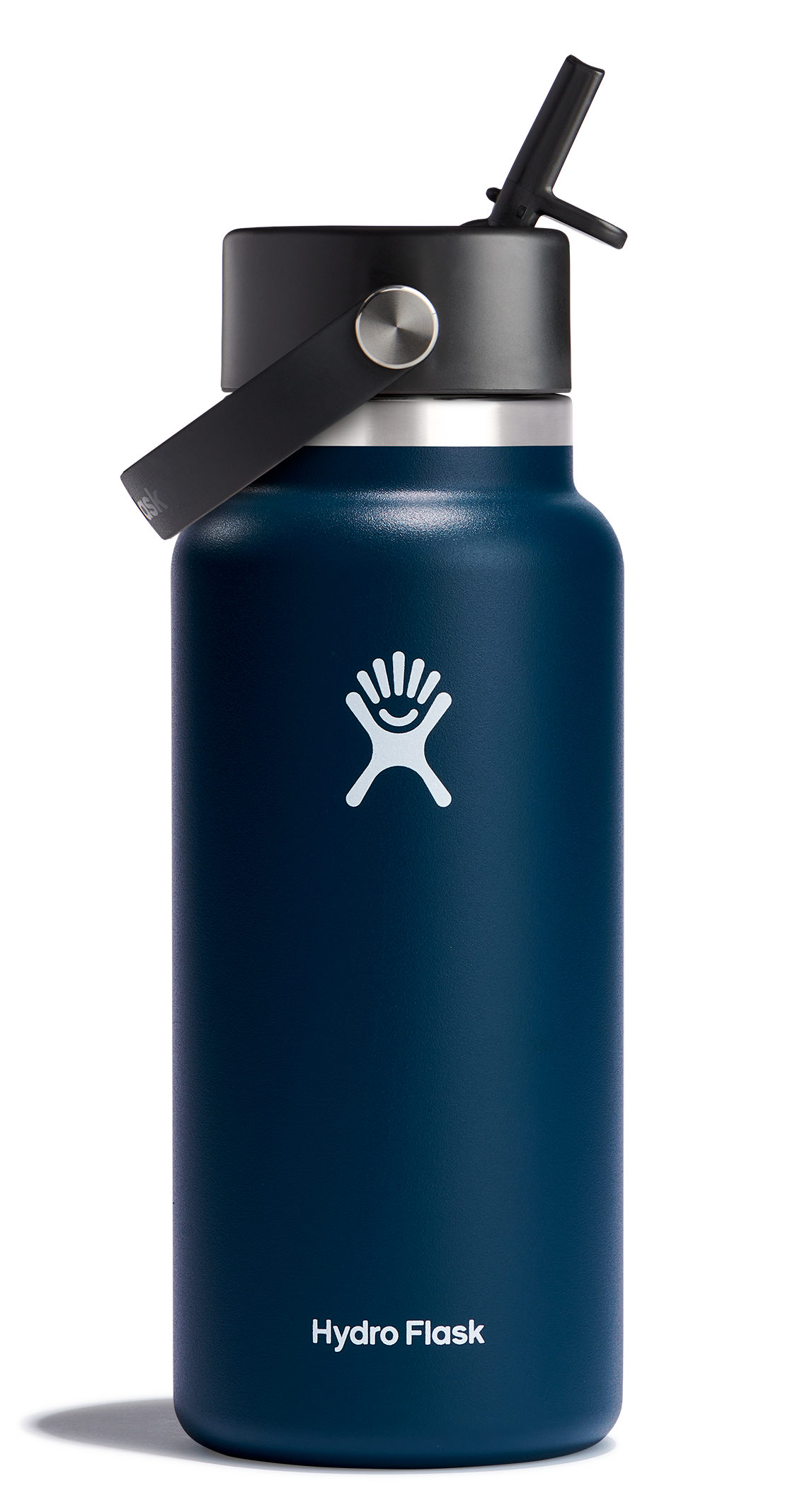 Wide Mouth Insulated Water Bottle w/ Flex Straw Cap