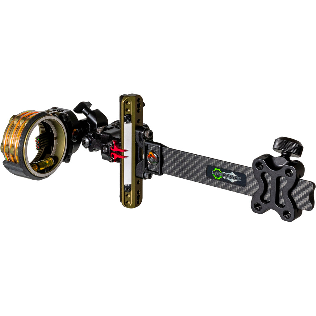 Axcel LANDSLYDE Carbon Pro Slider Tactical Bowhunting Sight - AccuStat II Micro 5 Pin .010