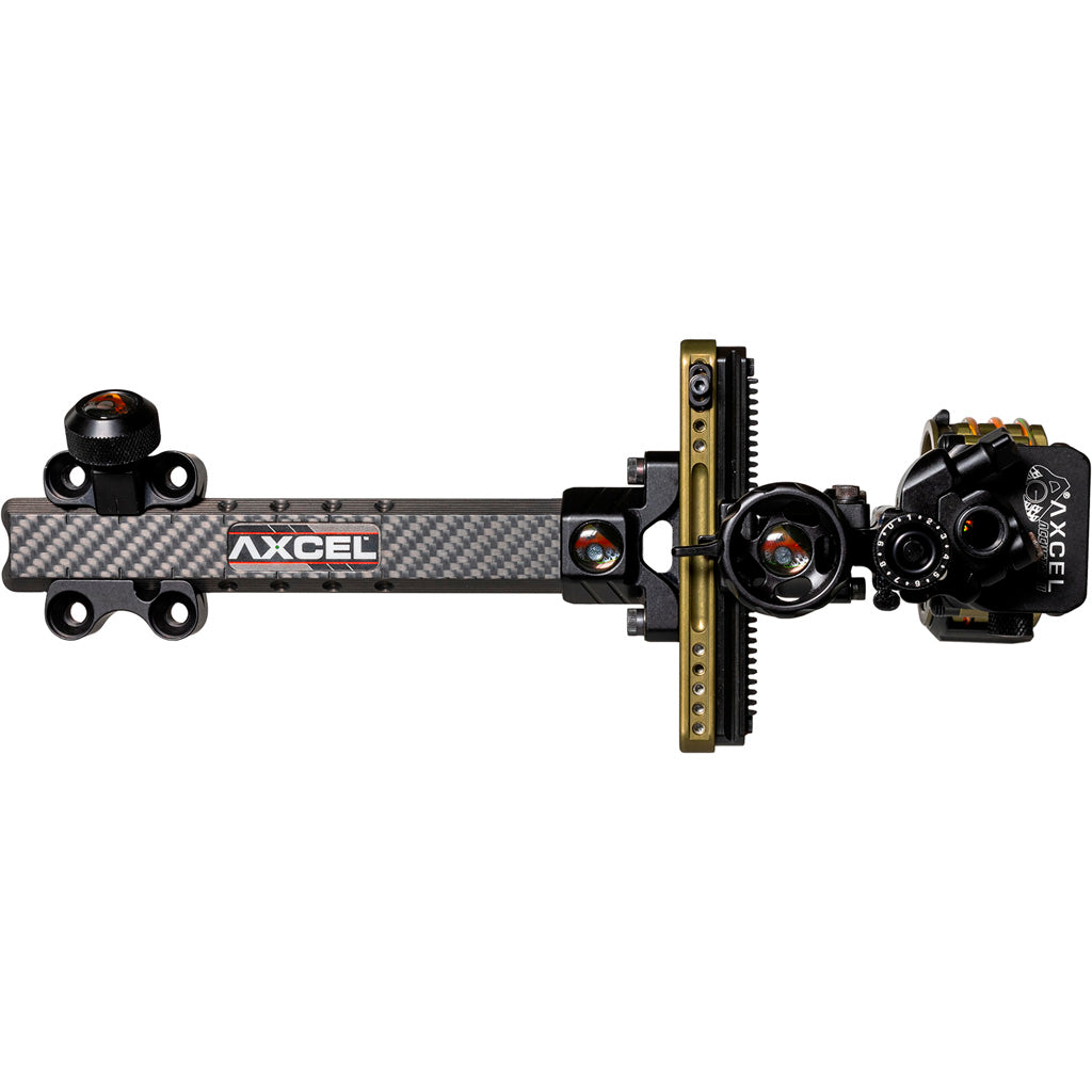 Axcel LANDSLYDE Carbon Pro Slider Tactical Bowhunting Sight - AccuStat II Micro 5 Pin .010