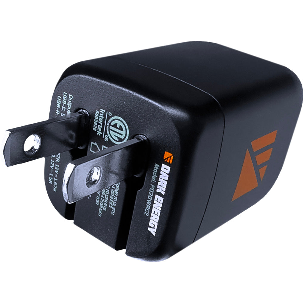 Dark Energy PD 20W Wall Adaptor - Fast Charging with Dual Ports