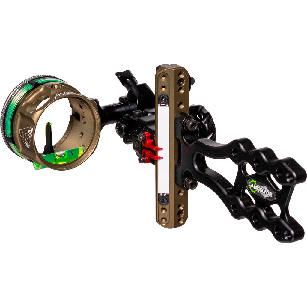 Axcel Landslyde Slider Tactical Bowhunting Sight AVX-41 Scope with 1 Pin .029 Green Fiber