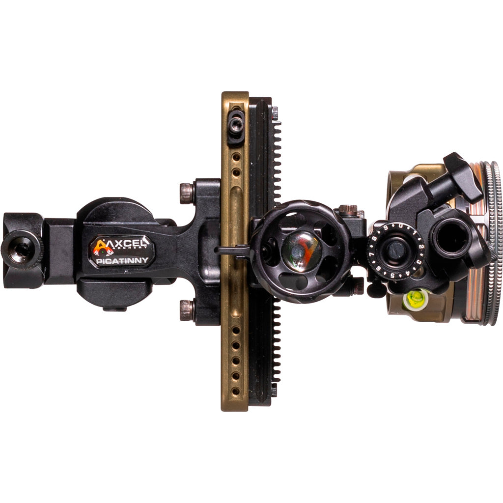 Axcel LANDSLYDE Picatinny Slider Sight Tac. BH AVX-41 Ranger DBL Pin .010 Gr./Red Fiber