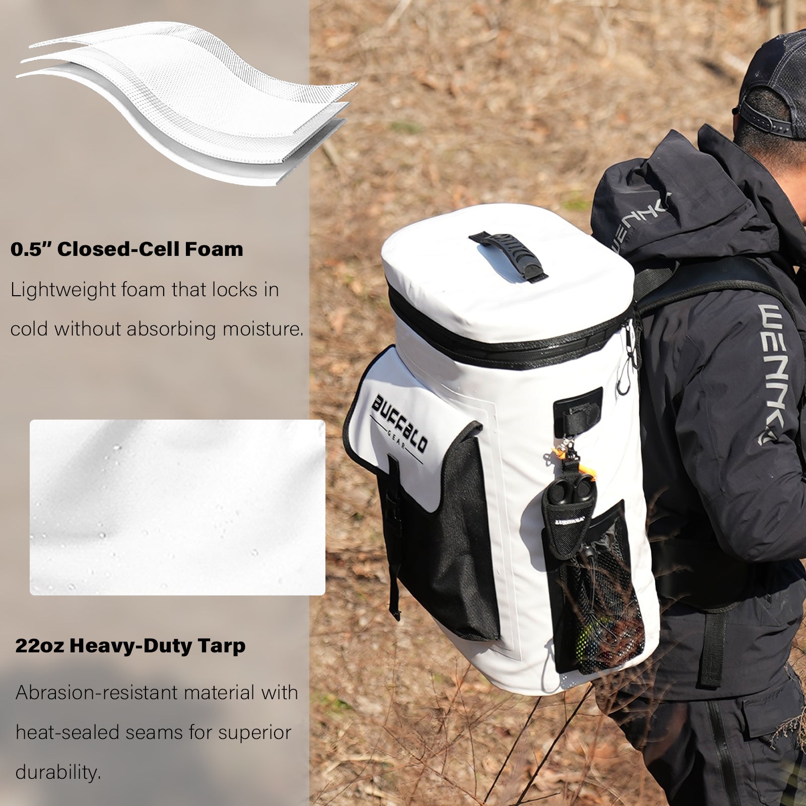 31QT Fish Cooler Backpack, Kill Backpack