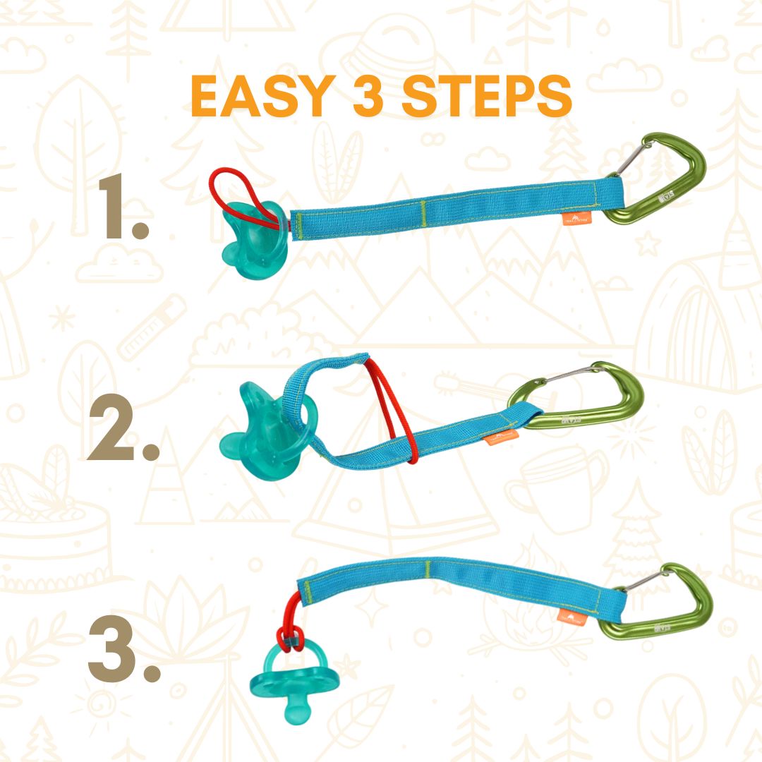Trail Tether: Hiking-Rated Pacifier Clip and Multi-Use Strap