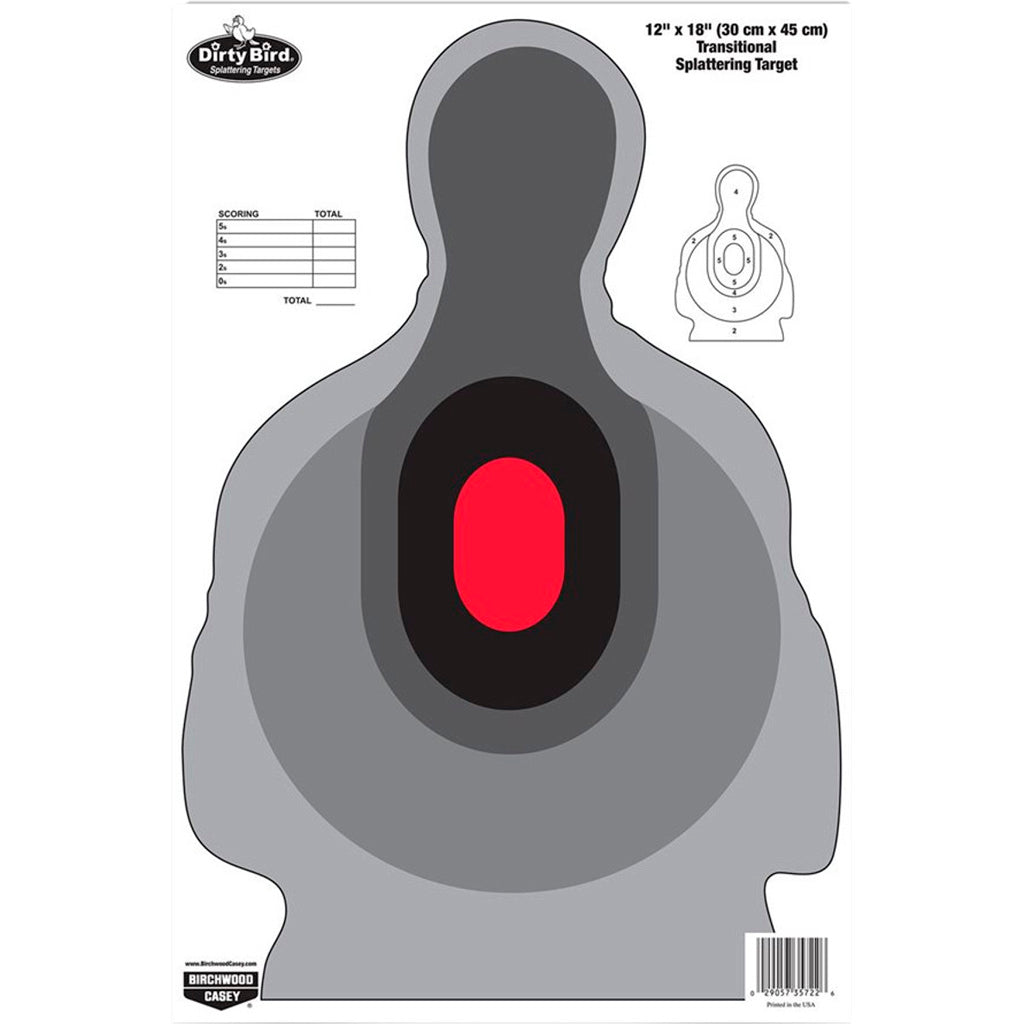 Birchwood Casey Dirty Bird 12" X 18" Transitional Target 100 Sheets