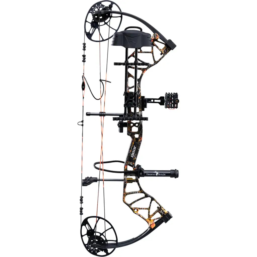 Bear Legit MAXX RTH Bow Package Wildfire/Black 10-70 lbs. RH - Perfect for All Skill Levels