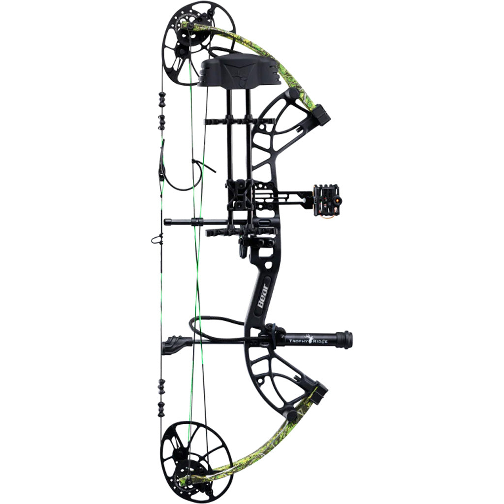 Bear Cruzer G4 RTH Bow Package Black/Toxic 10-70 lbs. RH - Ultimate Versatile Archery Set