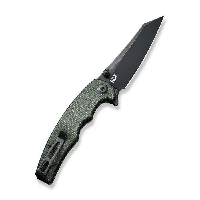 CIVIVI P87 Folder Flipper Knife Micarta Handle (2.90 Nitro-V Blade) C21043-3